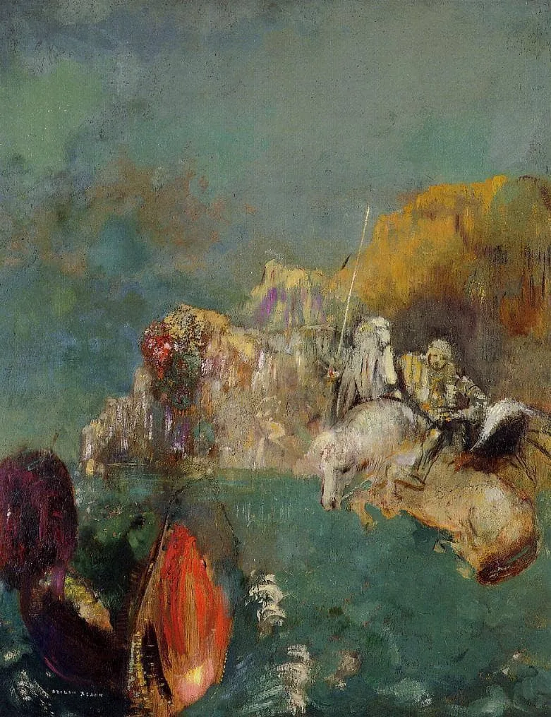 Saint George and the Dragon by Odilon Redon, 1909
