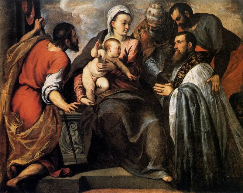 Virgin and Child with Saints by Palma il Giovane, 1575