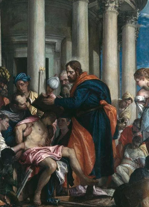 Saint Barnabas healing the sick by Paolo Veronese, 1566