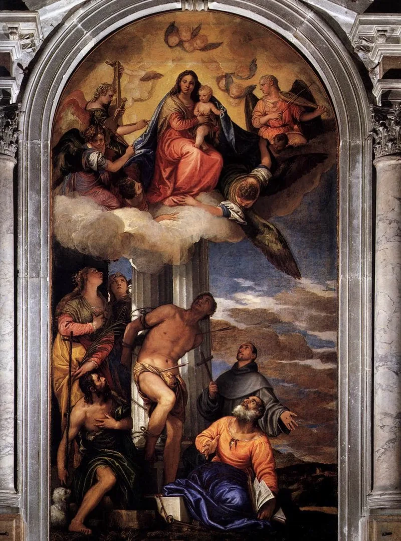 Virgin and Child with Saints by Paolo Veronese, 1565