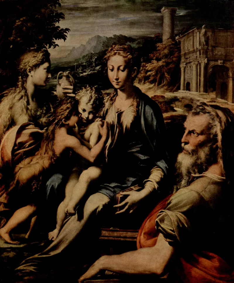 Madonna with Saint Zacharias by Parmigianino, 1530