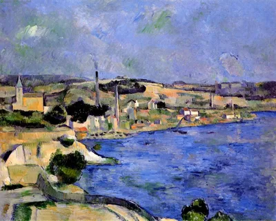 The Bay of l"Estaque and Saint-Henri by Paul Cezanne