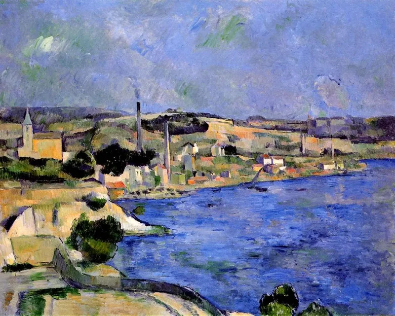 The Bay of l’Estaque and Saint-Henri by Paul Cezanne, 1879