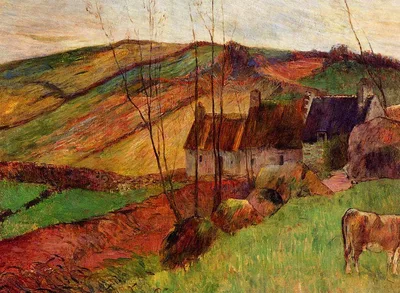 Cottages on Mount Sainte Marguerite by Paul Gauguin