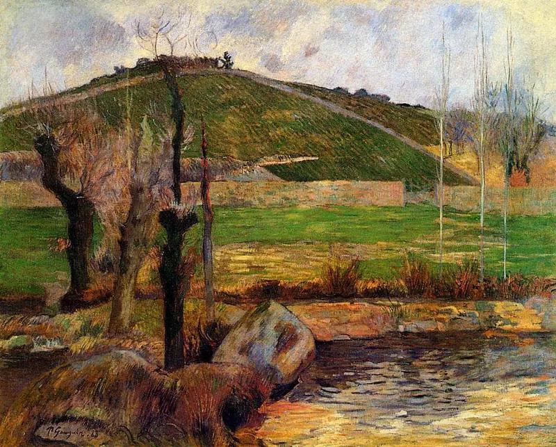 River Aven below moun Saint Marguerite by Paul Gauguin, 1888