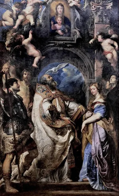 St. Gregory the Great with Saints by Peter Paul Rubens