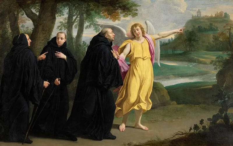 Scene from the Life of Saint Benedict by Philippe de Champaigne, 1656