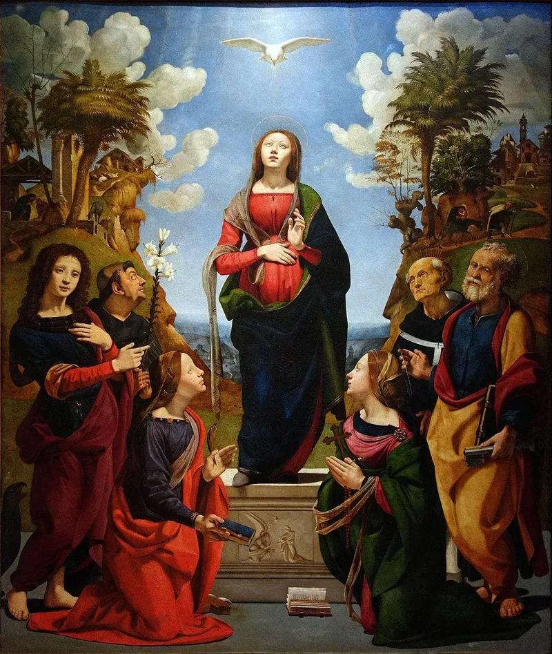 The Immaculate Conception with Saints by Piero di Cosimo, 1510