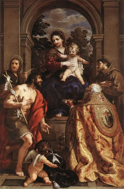 Madonna and Saints by Pietro da Cortona