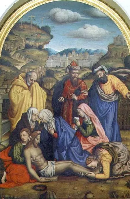 Lamentation with Saints by Plautilla Nelli, 1569