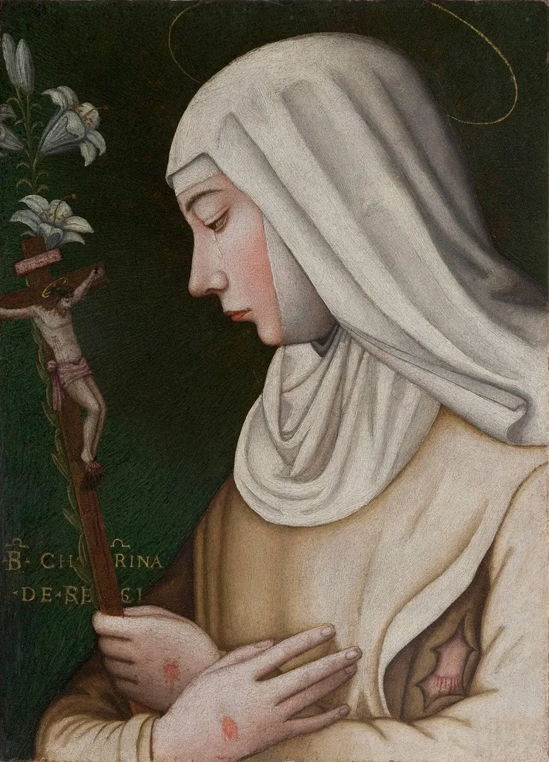Saint Catherine with a Lily by Plautilla Nelli, 1550