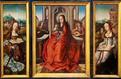 Virgin and Child, Saint Catherine and Saint Barbara by Quentin Matsys