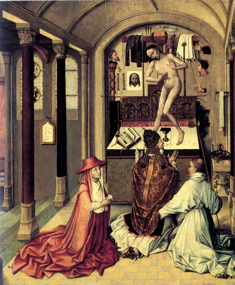 Mass of Saint Gregory by Robert Campin, 1415