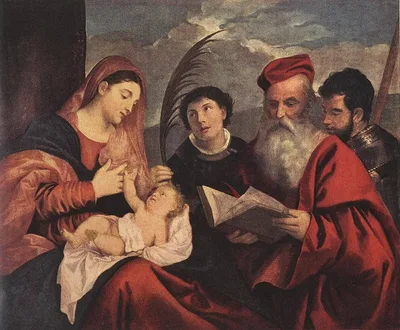 Mary with the Child and Saints by Titian