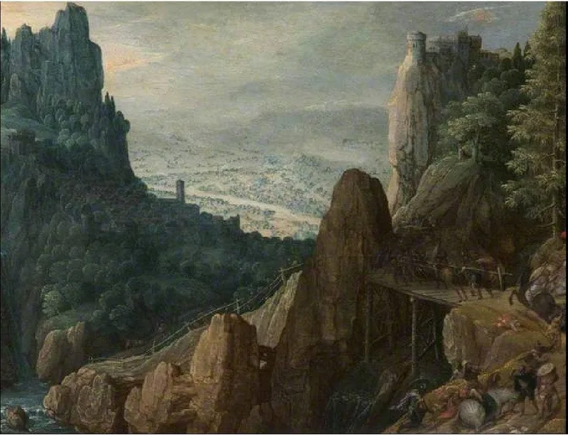 Landscape with the Conversion of Saint Paul by Tobias Verhaecht
