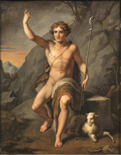 Saint John the Baptist in the desert by Vincenzo Camuccini
