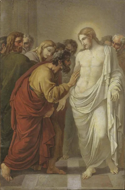 The incredulity of Saint Thomas by Vincenzo Camuccini