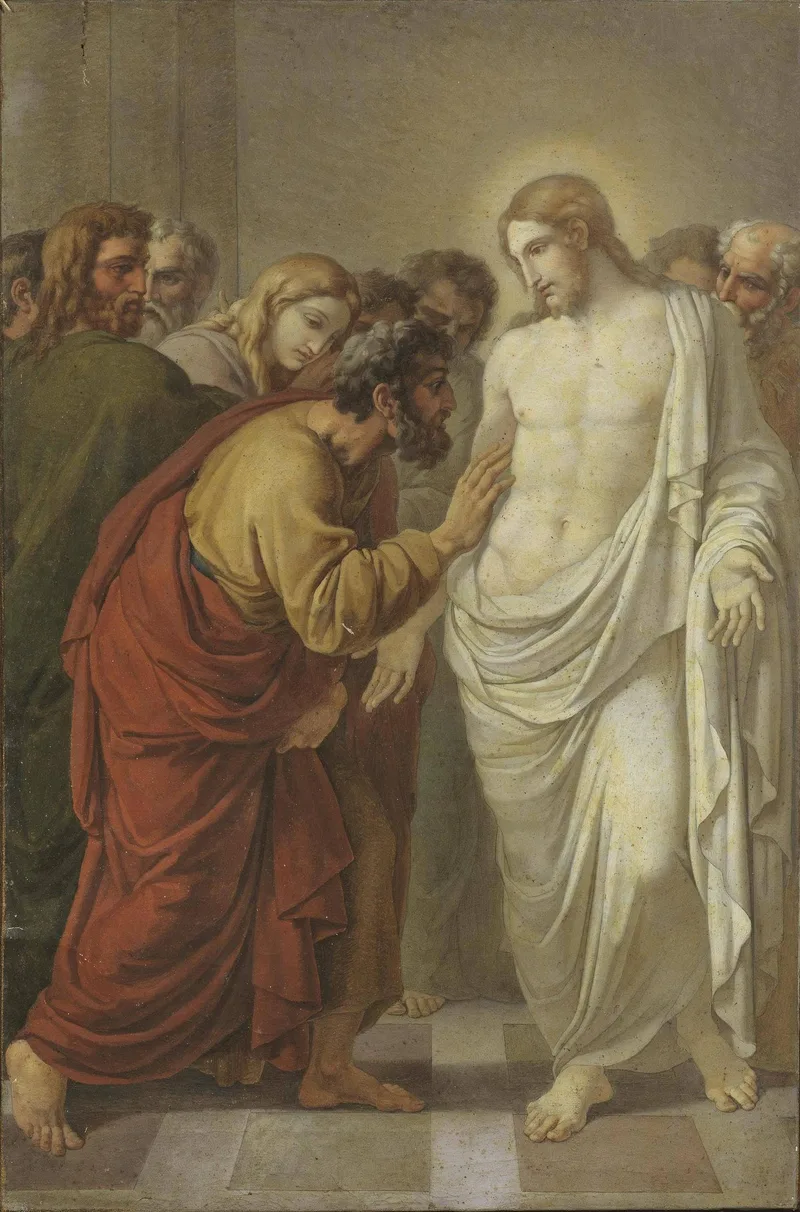 The incredulity of Saint Thomas by Vincenzo Camuccini